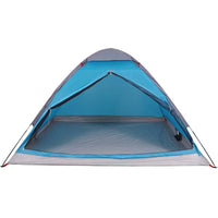 Tenda da Campeggio a Cupola per 4 Persone Blu Impermeabile 94763