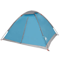 Tenda da Campeggio a Cupola per 4 Persone Blu Impermeabile 94763