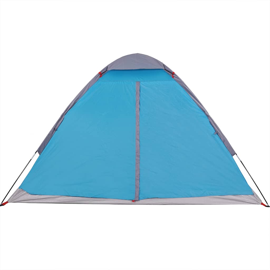 Tenda da Campeggio a Cupola per 4 Persone Blu Impermeabile 94763