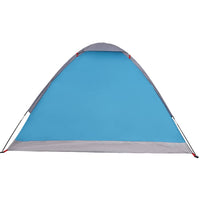Tenda da Campeggio a Cupola per 4 Persone Blu Impermeabile 94763