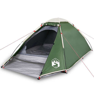 Tenda da Campeggio a Cupola per 4 Persone Verde Impermeabile 94769