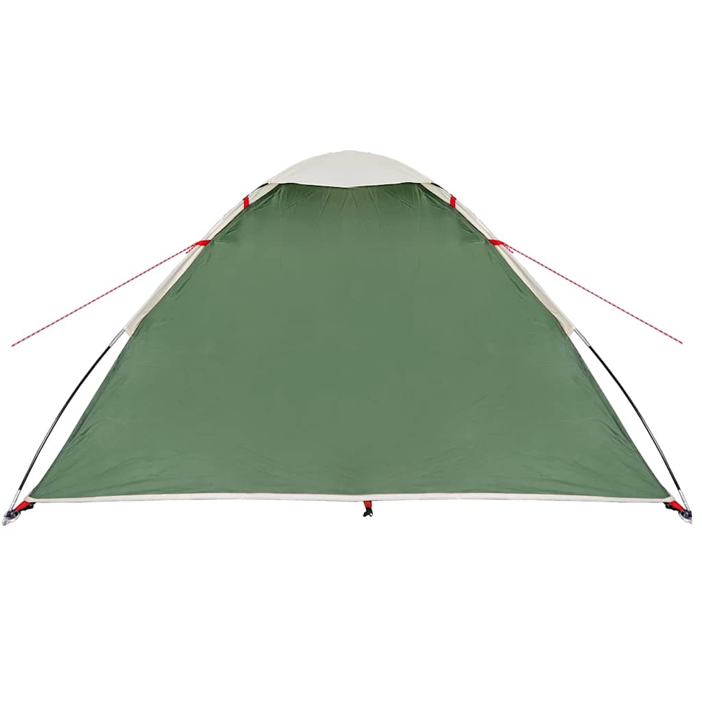 Tenda da Campeggio a Cupola per 4 Persone Verde Impermeabile