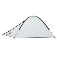 Tenda Campeggio a Cupola 4 Persone Bianca Tessuto Impermeabile 94772