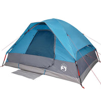 Tenda da Campeggio a Cupola per 2 Persone Blu Impermeabile