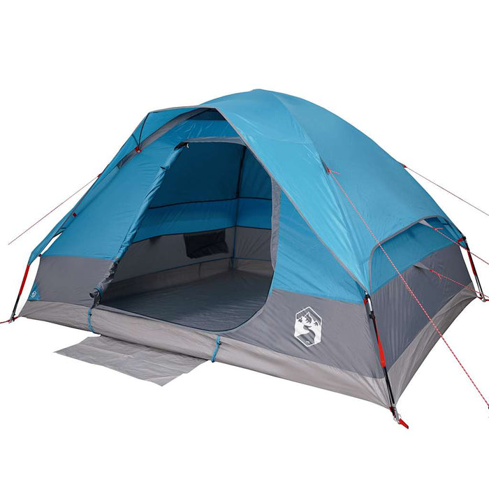 Tenda da Campeggio a Cupola per 2 Persone Blu Impermeabile