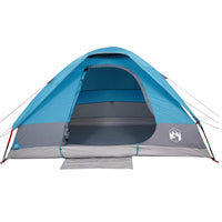 Tenda da Campeggio a Cupola per 2 Persone Blu Impermeabile 94774