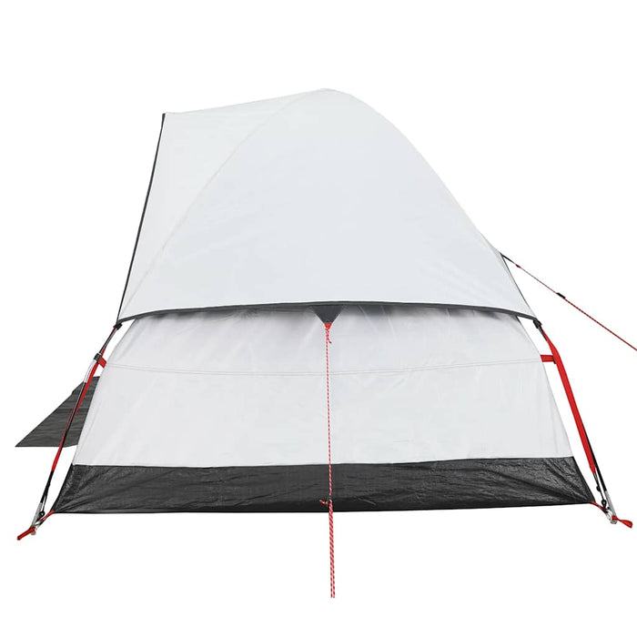 Tenda Campeggio a Cupola 2 Persone Bianca Tessuto Impermeabile 94776
