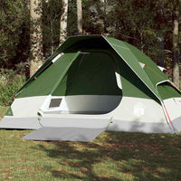 Tenda da Campeggio a Cupola per 4 Persone Verde Impermeabile 94777