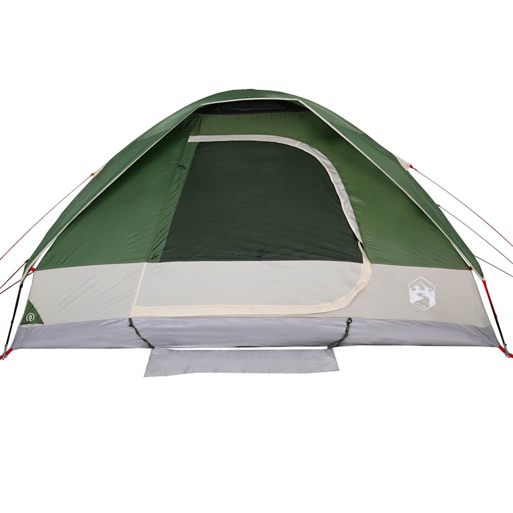 Tenda da Campeggio a Cupola per 6 Persone Verde Impermeabile