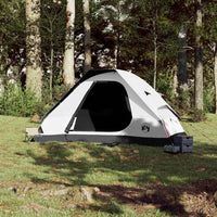 Tenda Familiare a Cupola 6 Persone Bianca Tessuto Impermeabile 94784