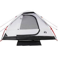 Tenda Familiare a Cupola 6 Persone Bianca Tessuto Impermeabile 94784