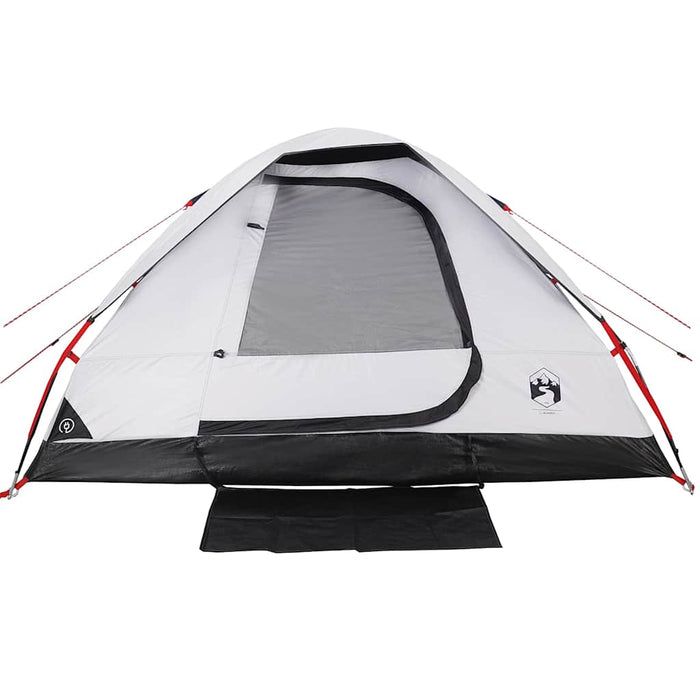 Tenda Familiare a Cupola 6 Persone Bianca Tessuto Impermeabile 94784