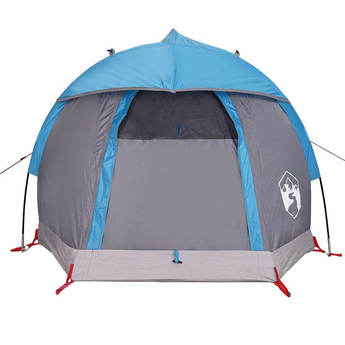 Tenda da Campeggio a Cupola per 1 Persona Blu Impermeabile
