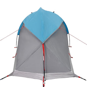 Tenda da Campeggio a Cupola per 1 Persona Blu Impermeabile