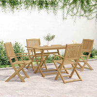 Sedie Giardino Pieghevoli 4 pz 57,5x54,5x90 cm Massello Acacia 365742
