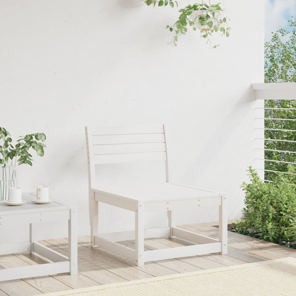 Divano da giardino-Sofa da Giardino-Divano da esterno Bianco in Legno Massello di Pino