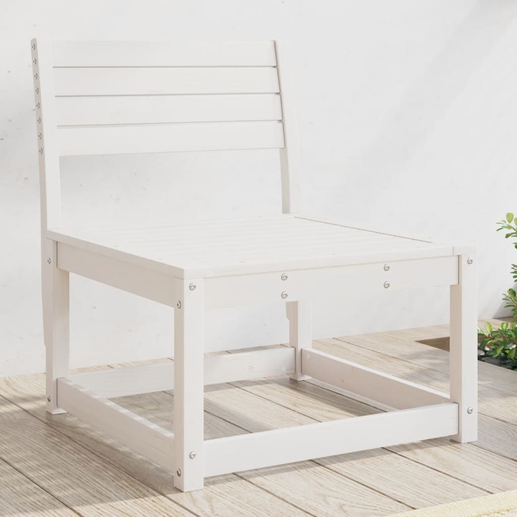 Divano da giardino-Sofa da Giardino-Divano da esterno Bianco in Legno Massello di Pino
