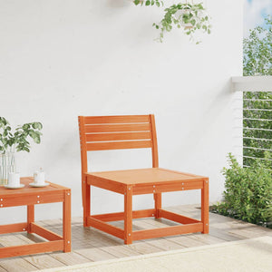 Divano da Giardino Marrone Cera in Legno Massello Pino 844671