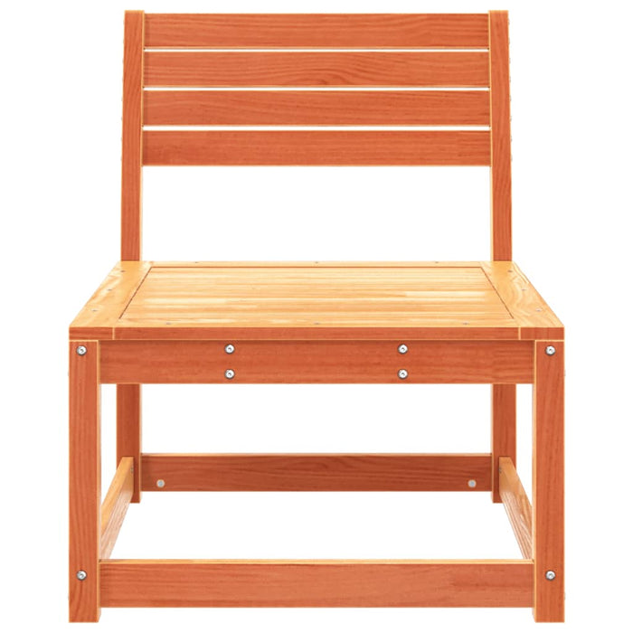 Divano da Giardino Marrone Cera in Legno Massello Pino 844671