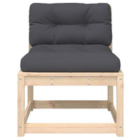 Divano da Giardino con Cuscini Legno Massello di Pino 844689