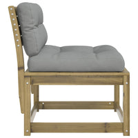 Divano da Giardino con Cuscini Legno Impregnato Pino 844693