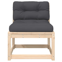 Divani da Giardino con Cuscini 2 pz Legno Massello di Pino 844704