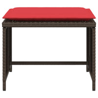 vidaXL Sedia da Giardino con Poggiapiedi in Polyrattan Marrone