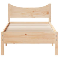 Letto senza Materasso 90x200 cm in Legno Massello di Pino 844737