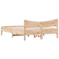 Letto senza Materasso 140x190 cm in Legno Massello di Pino 844741