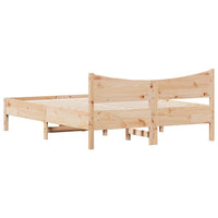 Letto senza Materasso 120x190 cm in Legno Massello di Pino 844749