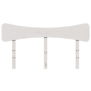 Testiera Bianca 150 cm in Legno Massello di Pino