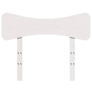Testiera Bianca 90 cm in Legno Massello di Pino 844794