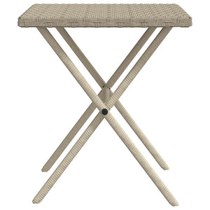 Lettini Prendisole 2pz con Tavolino Grigio Chiaro in Polyrattan 368256