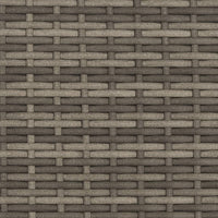 Lettino Prendisole con Cuscini Grigio in Polyrattan 368328