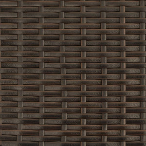 Lettino Prendisole con Cuscini Marrone in Polyrattan 368345