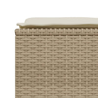 Sgabelli da Giardino con Cuscini 4 pz Beige in Polyrattan 368366