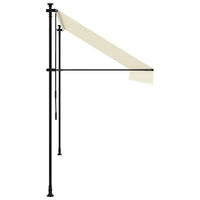 Tenda da Sole Retrattile Crema 300x150 cm in Tessuto e Acciaio