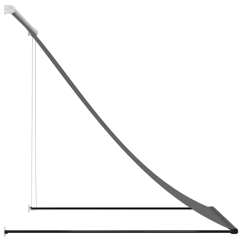 Tenda da Sole Retrattile Antracite 150x150 cm Tessuto e Acciaio 368751