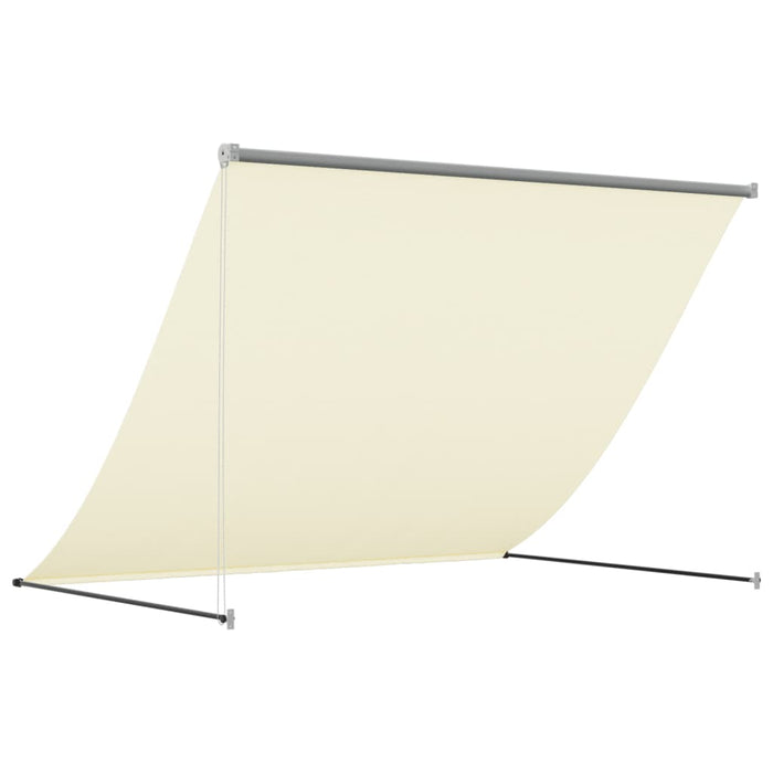 Tenda da Sole Retrattile Crema 200x150 cm in Tessuto e Acciaio 368759