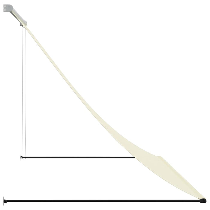 Tenda da Sole Retrattile Crema 250x150 cm in Tessuto e Acciaio 368760