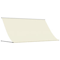Tenda da Sole Retrattile Crema 300x150 cm in Tessuto e Acciaio 368761