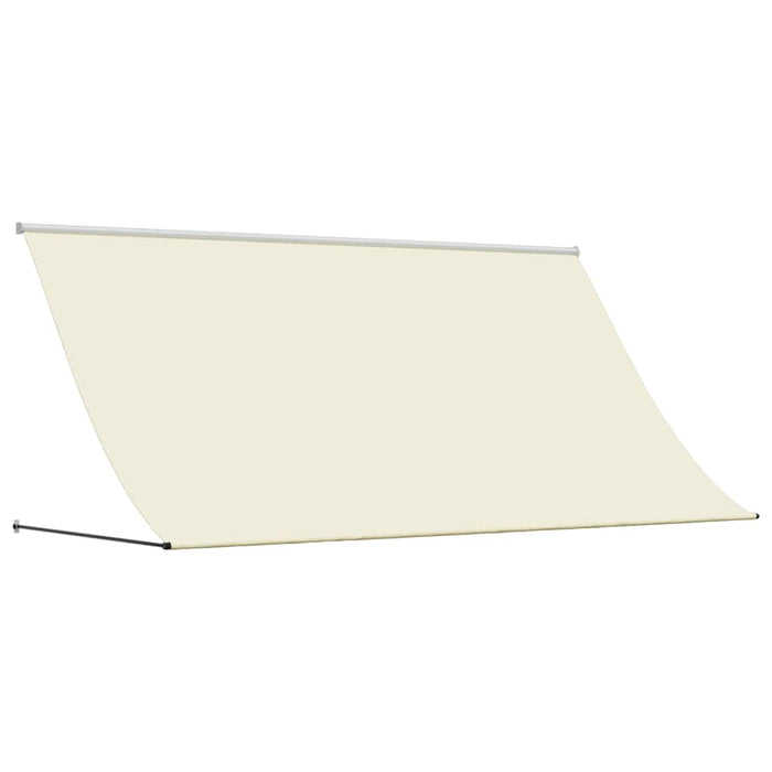 Tenda da Sole Retrattile Crema 300x150 cm in Tessuto e Acciaio 368761