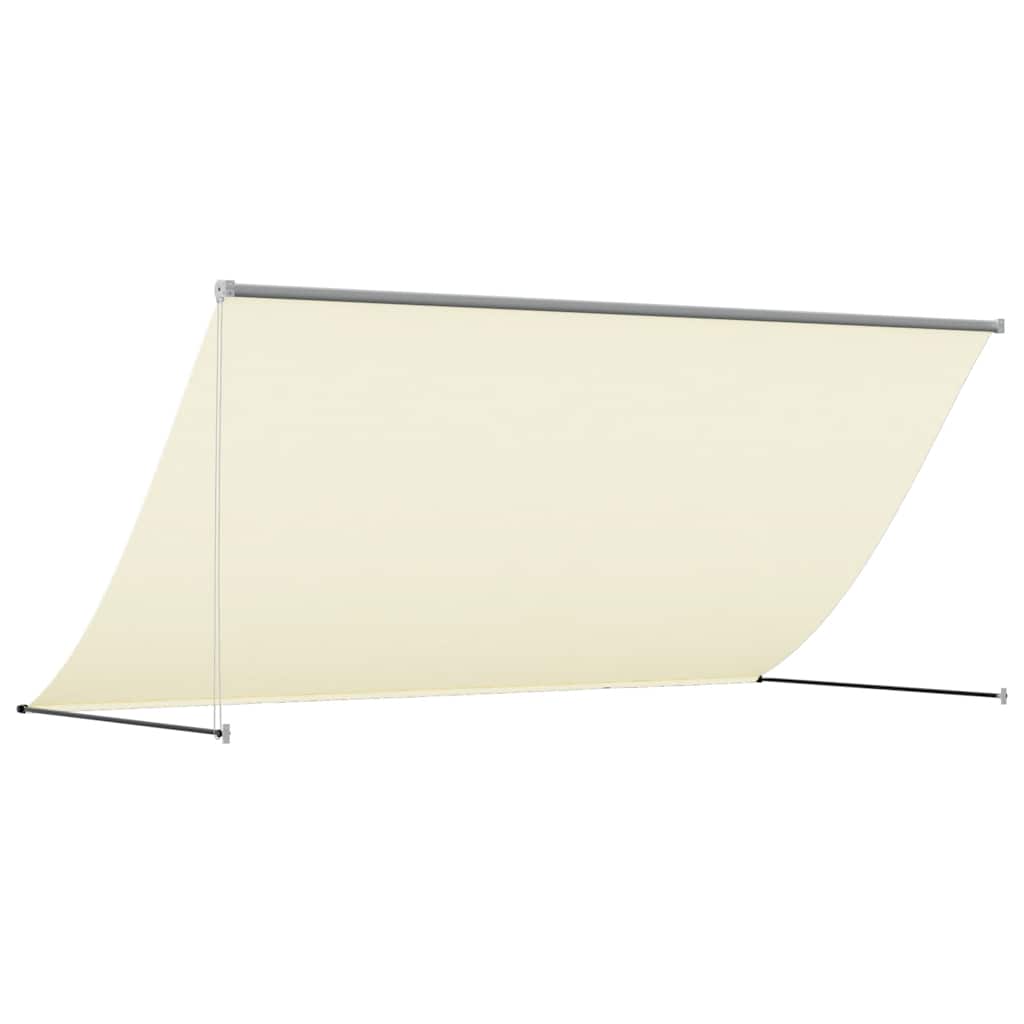 Tenda da Sole Retrattile Crema 300x150 cm in Tessuto e Acciaio 368761