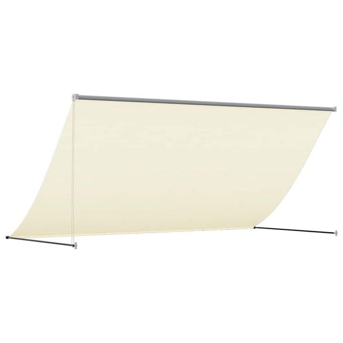 Tenda da Sole Retrattile Crema 300x150 cm in Tessuto e Acciaio 368761