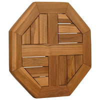 Piano per Tavolo 40x40x2,5 cm Ottagonale Legno Massello Teak