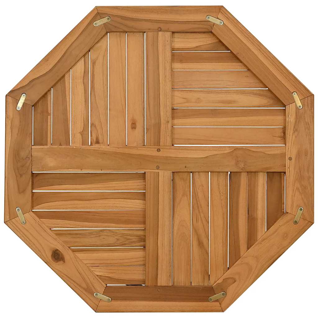 Piano per Tavolo 70x70x2,5 cm Ottagonale Legno Massello di Teak 366665
