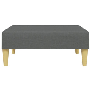 Divano Letto 2Posti Cuscini e Poggiapiedi Grigio Scuro Velluto 3216216