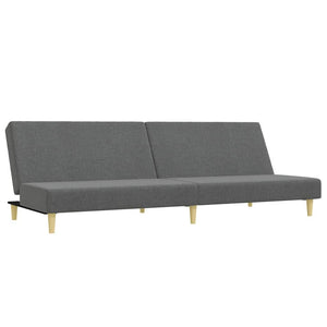 Divano Letto 2 Posti con Poggiapiedi Grigio Scuro in Tessutocod mxl 90768
