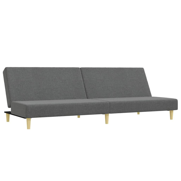 Divano Letto 2 Posti con Poggiapiedi Grigio Scuro in Tessutocod mxl 90768