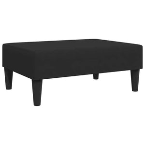 Divano Letto a 2 Posti con Poggiapiedi-Sofa Letto 2 Posti-Daybed Nero in Velluto 655917